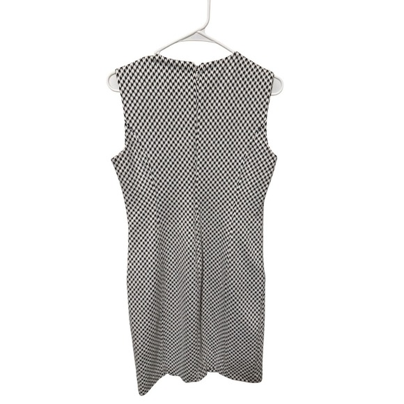 Karl Lagerfeld Paris Houndstooth Sleeveless Sheath Dress Career - Picture 2 of 3
